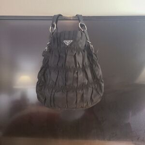 Prada Tessuto Gaufre Shoulder Bag